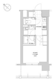 ディームス日本橋水天宮 502 間取り図