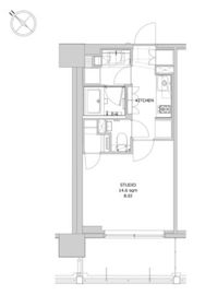 ディームス日本橋水天宮 503 間取り図