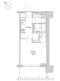 ディームス日本橋水天宮 504 間取り図