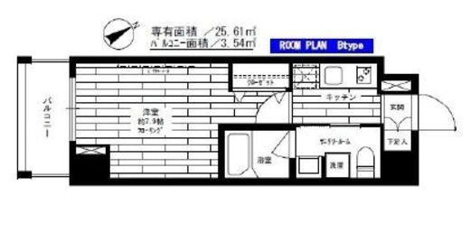 ステージファースト吾妻橋 2階 間取り図