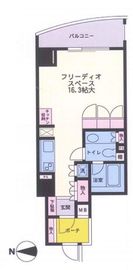 朝日マンション駒場 4階 間取り図