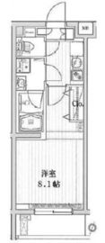 プレミアムキューブ三宿 2階 間取り図