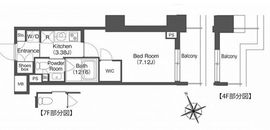 コンフォリア西荻窪 405 間取り図