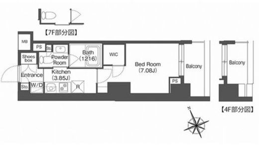コンフォリア西荻窪 806 間取り図