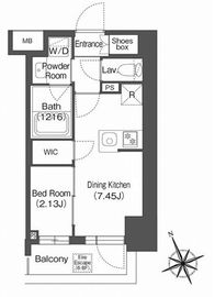 コンフォリア西荻窪 407 間取り図