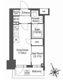 コンフォリア西荻窪 408 間取り図