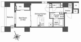 コンフォリア西荻窪 813 間取り図