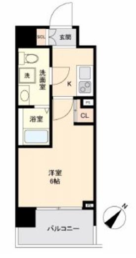ハーモニーグラシア目黒不動前 202 間取り図