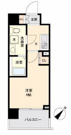 ハーモニーグラシア目黒不動前 202 間取り図