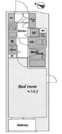 パレステュディオ六本木 1階 間取り図