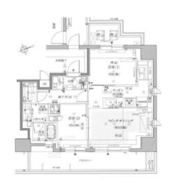 ジオ四谷三栄町 11階 間取り図