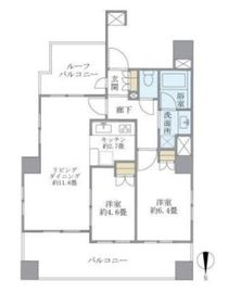 クレヴィア恵比寿 9階 間取り図