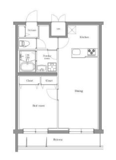 エルプレイス文京大塚 101 間取り図