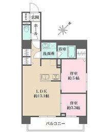 パークフラッツ蔵前 1003 間取り図