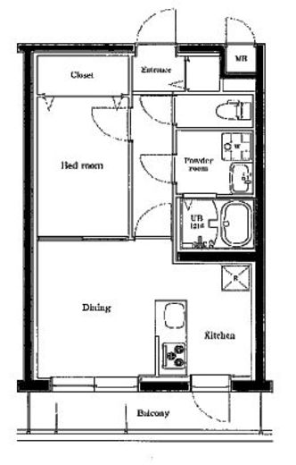エルプレイス文京大塚 208 間取り図