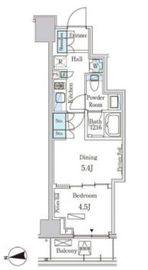 パークアクシス三番町 302 間取り図