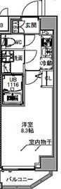 S-RESIDENCE王子east (エスレジデンス王子イースト) 204 間取り図