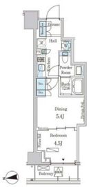 パークアクシス三番町 202 間取り図