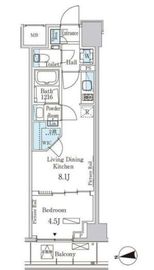 パークアクシス三番町 403 間取り図