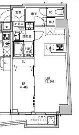 S-RESIDENCE両国parkside (エスレジデンス両国パークサイド) 201 間取り図