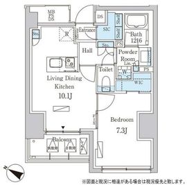 パークアクシス赤坂山王 404 間取り図