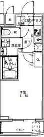 S-RESIDENCE両国parkside (エスレジデンス両国パークサイド) 203 間取り図