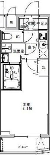 S-RESIDENCE両国parkside (エスレジデンス両国パークサイド) 703 間取り図