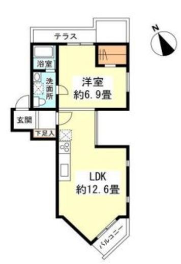 セローセロー自由が丘 2階 間取り図