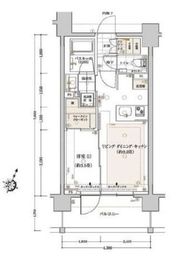 クリオラベルヴィ市ヶ谷 9階 間取り図