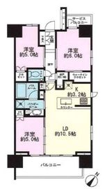 シティハウス大塚 3階 間取り図