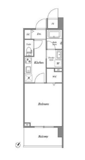 ロイジェント豊洲 808 間取り図