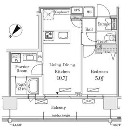 RIDGE豊洲 414 間取り図