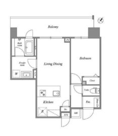 ロイジェント豊洲 814 間取り図