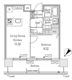 RIDGE豊洲 702 間取り図