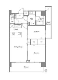 ロイジェント豊洲 913 間取り図