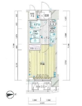 OLIO麻布十番 (オリオ麻布十番) 3階 間取り図