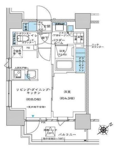 プレミスト板橋 205 間取り図