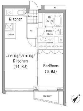 ル・シヤージュ神宮前 208 間取り図