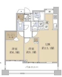 シティハウス桜新町 7階 間取り図
