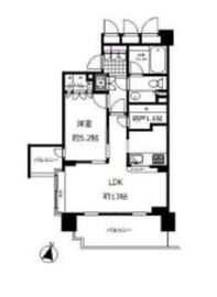 広尾シティタワー 5階 間取り図