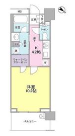 クロスエアタワー 13階 間取り図