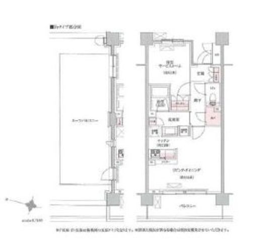リージア経堂テラスガーデン 616 間取り図