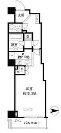 恵比寿ガーデンテラス弐番館 1104 間取り図