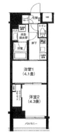 ティモーネプレミアム三ノ輪ステーション 9階 間取り図