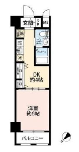 エステムプラザ日本橋レジェンド 3階 間取り図