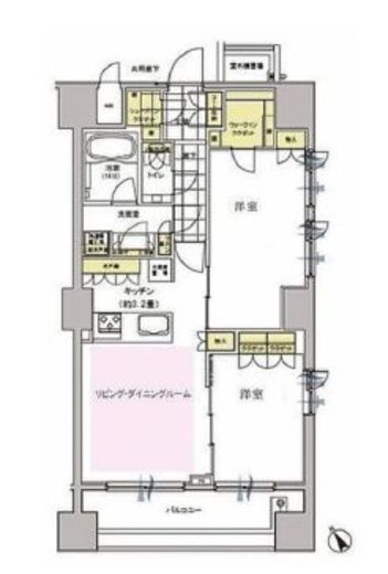 アピス西新宿三丁目 8階 間取り図