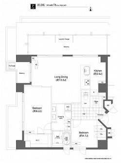 プライムアーバン目黒大橋ヒルズ 1001 間取り図