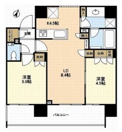 リビオレゾン千代田岩本町ザ・マークス 5階 間取り図