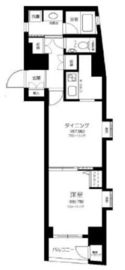 デュオスカーラ神楽坂タワー 2階 間取り図