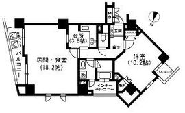 ミレニアムガーデンコート 10階 間取り図